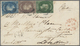 Br Ceylon / Sri Lanka: 1858, Small Envelope Franked With 1,2 And 6 D From First Issue, Faults/cut In As Usual From KANDY - Sri Lanka (Ceylon) (1948-...)