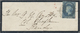 Br Ceylon / Sri Lanka: 1861, Mourning Cover Franked With 1 D Blue (cut At Bottom), First Issue From COLOMBO To Kandy. - Sri Lanka (Ceylan) (1948-...)
