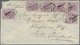 Br Ceylon / Sri Lanka: 1884. Envelope Addressed To England Bearing Ceylon SG 123, 4c Mauve (6) Tied By '20' In Numeral W - Sri Lanka (Ceylon) (1948-...)