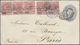 Br Ceylon / Sri Lanka: 1892. Ceylon Postal Stationery Envelope 'Five Cents' Grey Upgraded With SG 203, Two Cents On 4c R - Sri Lanka (Ceylan) (1948-...)