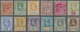 */** Ceylon / Sri Lanka: 1903/1905, 2c. To 2r.25, Wm Crown CA, Complete Set Of Twelve Value, Fresh Colours, Mint O.g., F - Sri Lanka (Ceylan) (1948-...)