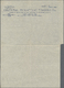 GA Ceylon / Sri Lanka: 1946, AIR LETTER KGVI 10c. Four Impressions In Pale Blue On White Paper With Inside Printed Compa - Sri Lanka (Ceylon) (1948-...)