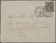 Br China: 1894, Dowager 3 Ca. Tied Blue Seal "Tientsin" To Reverse Of Small Envelope (file Bend At Left) W. Blue Customs - Other & Unclassified