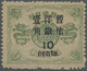 * China: 1897, 10 C./9 Cand. Dark Green, Unused Mounted Mint (Michel Cat. 750.-) - Other & Unclassified