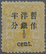 (*) China: 1897 ½c. Surcharge On Re-drawn Dowager Empress 3ca. Bright Orange-yellow, Perf 11½-12, Variety "½" Only 0.5mm - Other & Unclassified