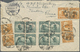 Br China: 1920. Registered Envelope (roughly Opened) Addressed To Denmark Bearing SG 269, 1c Orange (6) And SG 271, 3c G - Other & Unclassified