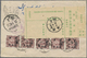Br China: 1947. Registered Express Air Mail Envelope Addressed To The United States Bearing SG 839, $500 On 3c Brown (5) - Other & Unclassified