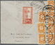 Br China - Portomarken: 1932/41, 30 C. (strip-4, One RC), 20 C., 2 C., 5 C. Tied "SHANGHAI 27.4.40" To Reverse Of Censor - Timbres-taxe