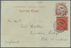 GA/ China - Lokalausgaben / Local Post: 1894. Chefoo Local Post Postal Stationery Letter Card Front (vertical Fold) 1c R - Autres & Non Classés