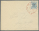 Br China - Shanghai: 1889, 100 C. Blue, Attractive Franking On Local Cover, Canc. With Red Circular "LOCAL POST OFFICE S - Other & Unclassified