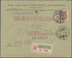 Br China - Provinzausgaben - Mandschurei (1927/29): 1927/1930: Two Registered Covers From Harbin To London. (1) 1930 (20 - Manchuria 1927-33