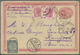 GA China - Ganzsachen: 1897, Card ICP 1 C. Canc. Bisected Bilingual "WUHU 18 Aug 99" (a Pasted 1905 3 C. Green Uprate Is - Postcards