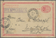 GA China - Ganzsachen: 1897, Card CIP 1 C. Form Use As German Field Post With Boxed Violet "FELDPOSTBRIEF" From "TSINGTA - Cartes Postales