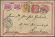 GA China - Ganzsachen: 1897, Postal Stationery Card 1 C. With Additional Franking Coiling Dragon 1 C. And 2 C. Used From - Cartes Postales