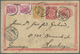 GA China - Ganzsachen: 1897, Postal Stationery Card 1 C. With Additional Franking Coiling Dragon 1 C. And 2 C. Used From - Postcards