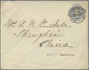 GA China - Incoming Mail: GREAT BRITAIN, 1892. Postal Stationery (vertical Fold) Envelope 2d Grey/blue Cancelled By Hood - Autres & Non Classés