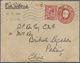 GA China - Incoming Mail: Great Britain, 1915. Postal Stationery Envelope 1d Scarlet Upgraded With SG 358, 1d Vermilion - Autres & Non Classés