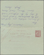 GA China - Fremde Postanstalten / Foreign Offices: French Offices, 1905. Postal Stationery Double Reply Card 10c Red Wri - Autres & Non Classés