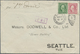 Br China - Fremde Postanstalten / Foreign Offices: United States, 1918. Envelope (back Fault/seal Missing) Addressed To - Autres & Non Classés