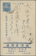 GA China - Taiwan (Formosa): 1921. Japanese Postal Stationery Card 1½s Blue Headed 'Keelung Office/Shishuku, P.O. Box No - Autres & Non Classés