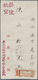 China - Taiwan (Formosa): 1945, 3 S., 30 S., 40 S. And $1 Tied "Jiali 35.4.5" (April 5, 1946) To Reverse Of Registered A - Autres & Non Classés