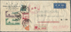 Br China - Volksrepublik: 1950/53, Airmail $10.000, $3.000 Etc. Tied "Shanghai 53.11.11" To Registered Air Mail Cover To - Autres & Non Classés