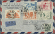 Br China - Volksrepublik: 1950/53, Wall Paintings II (S6) Set Etc. Tied "Shanghai Branch 23 54.3.9" To Air Mail Cover To - Autres & Non Classés