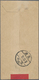 Br China - Volksrepublik: 1950. Red Band Envelope Bearing P.R.C. SG 1415, $ 800 Brownorange. Very Fine. - Autres & Non Classés