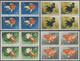 **/ China - Volksrepublik: 1960, Gold Fish, Complete Set In Blocks Of 4, Mint Never Hinged MNH, Partially Tone Spots, Re - Autres & Non Classés