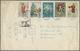 Br China - Volksrepublik: 1962, Mei Lan Fang 20 F. And Four Other Stamps Each Tied By Cds. "PEKING 12.3.1962" To Airmail - Other & Unclassified