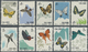 (*) China - Volksrepublik: 1963, Butterflies Complete Set Of 20 Values Mint Never Hinged (without Gum As Issued), Mi. &e - Other & Unclassified