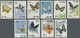 (*) China - Volksrepublik: 1963, Butterflies, Both Sets, S56 I-II, Unused No Gum As Issued (Michel Cat. 600.-) - Other & Unclassified