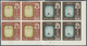 ** Dubai: 1964, Olympic Games Tokyo Imperforate, 1np. To 1r., Complete Set Of Ten Values As Plate Blocks Of Four From Th - Dubai