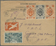 Br Französisch-Indien: 1947. Registered Envelope Addressed To Gagnoa, Cote D'lvoire, French West Africa Bearing French L - Covers & Documents