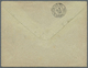 GA Französisch-Indochina: 1894. Registered Postal Stationery Envelope 15c Blue Upgraded With Indo-China Yvert 10, 25c Bl - Lettres & Documents