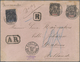 GA Französisch-Indochina: 1896. Registered French Indo-China Postal Stationery Envelope 25c Black/rose Upgraded With SG - Lettres & Documents