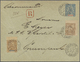 GA Französisch-Indochina: 1897. Registered Indo-China Postal Stationery Envelope 15c Blue Upgraded With Yvert 11, 30c Br - Covers & Documents