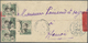 Br Französisch-Indochina: 1921. Red Band Envelope Addressed To Hanoi Bearing Lndo-Chine SG 91, 2c On 5c Green (4) Tied B - Lettres & Documents