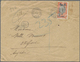 Br Französisch-Indochina - Postämter In Südchina: Yunnan, 1917. Registered Envelope (creased) Addressed To England Beari - Other & Unclassified