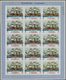 ** Fudschaira / Fujeira: 1968, Ships, Imperforate Issue, 15dh. To 5r., Complete Set Of Nine Values Each As Sheet Of 15 S - Fujeira