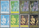 ** Fudschaira / Fujeira: 1972, Nude Painting (Titian, Picasso, Degas), Two Sets Of Six Values With Four Imperforate Stag - Fujeira