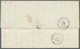 Br Holyland: 1854, "Jaffa" Black Oneliner Of French Levant Post Office On Folded Envelope With Blue Senders Mark, Red Bo - Palestine