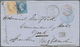 Br Holyland: 1864, Grand Chiffre "5089" On 20c. Blue (corner Faults) And 40c. Orange On Cover With "JAFFA SYRIE 26/AVR/6 - Palestine