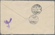 GA Holyland: 1915, Turkey Office, Postal Stationery Envelope 1 Pia. With Additional Franking 1 Pia. Blue As Registered C - Palestine