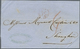 Br Hongkong: 1861. Stampless Envelope To Shanghai Cancelled By Hong Kong/Paid Date Stamp In Red (Webb Type 14a) With Hon - Autres & Non Classés