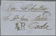 Br Hongkong: 1862. Stampless Envelope From Well Known Macau Correspondence Addressed 'Jose Matia, Cadiz ' Cancelled By H - Autres & Non Classés