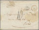 Br Hongkong: 1866. Stamp-less Envelope (roughly Opened And Spotted) Addressed To France With Hong Kong Cds (Webb Type 13 - Autres & Non Classés