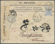 Br Hongkong: 1882, QV 5 C. Ultra Tied "HONG KONG S(EP) 15 (00) To Cover To Tsingtau W. 22 9 00" Transit And Fwd. W. Red - Other & Unclassified