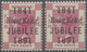 * Hongkong: 1891 'Jubilee' 2c. Carmine, Two Frsh And Fine Singles, One With 'broken "g" Of Kong', Mint Very Lightly Hing - Autres & Non Classés