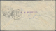 Br Hongkong: 1900. Registered Envelope Addressed To Ireland Bearing SG 34, 4c Grey And SG 35, Sc Pale Blue (pair) Tied B - Autres & Non Classés